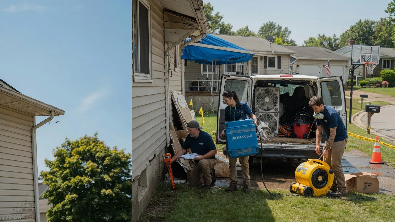Ceiling Leak Cleanup in Irwin, OH near me